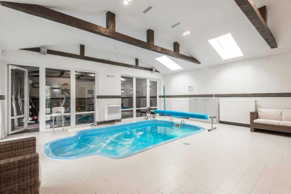 Indoor fibreglass pool