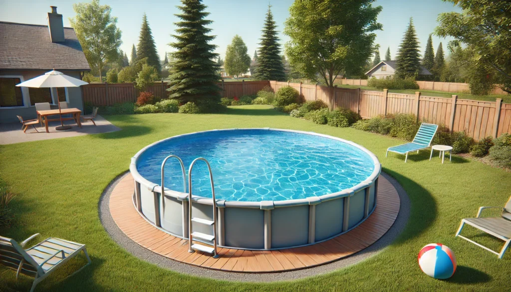 Standard above ground swimming pool